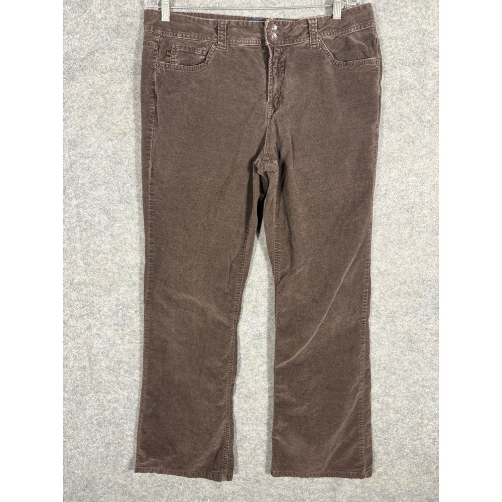Bandolino Blu Women's Arianna‎ Bootcut Corduroy Pants Brown Size 16